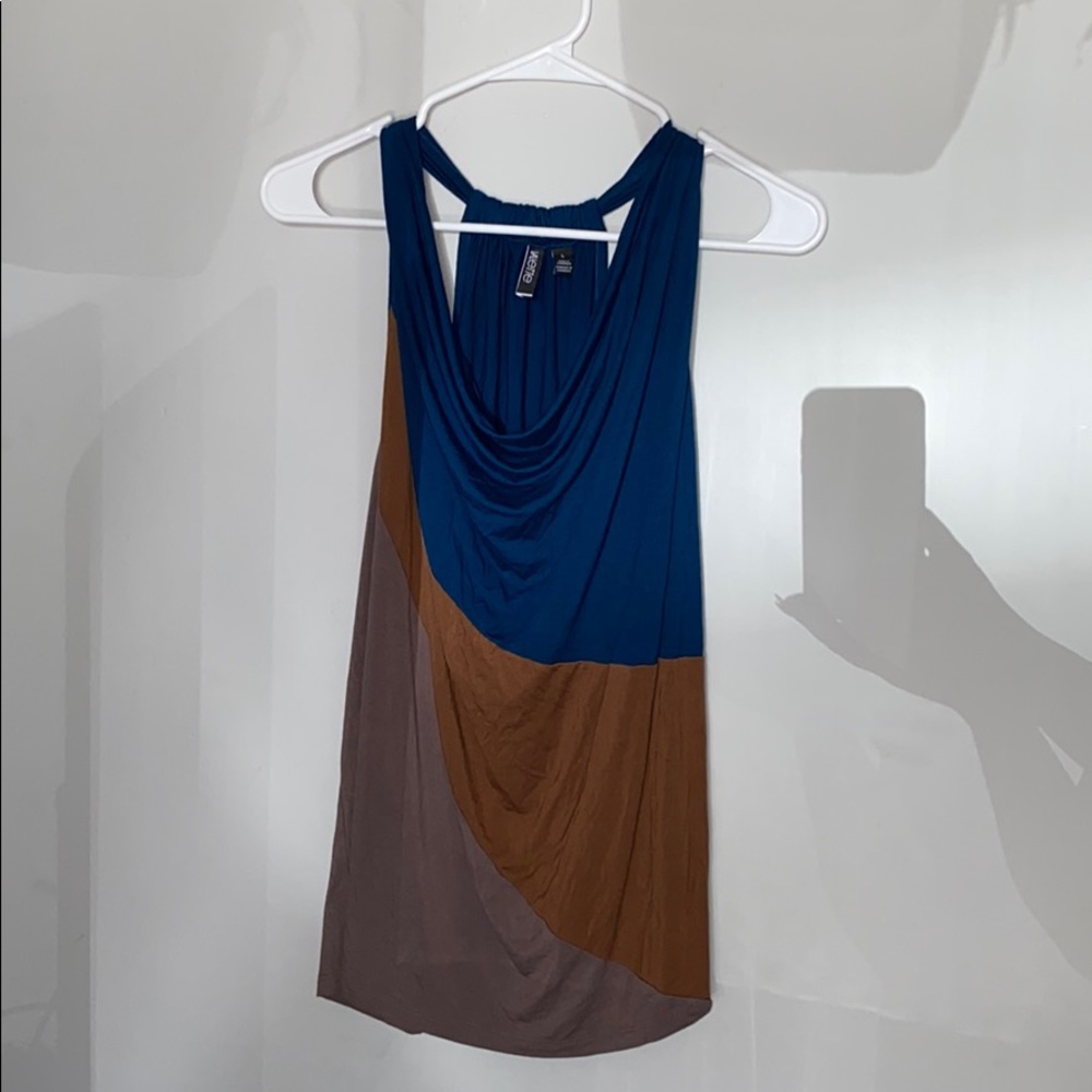 Cute Tri-Colored Tank Blouse